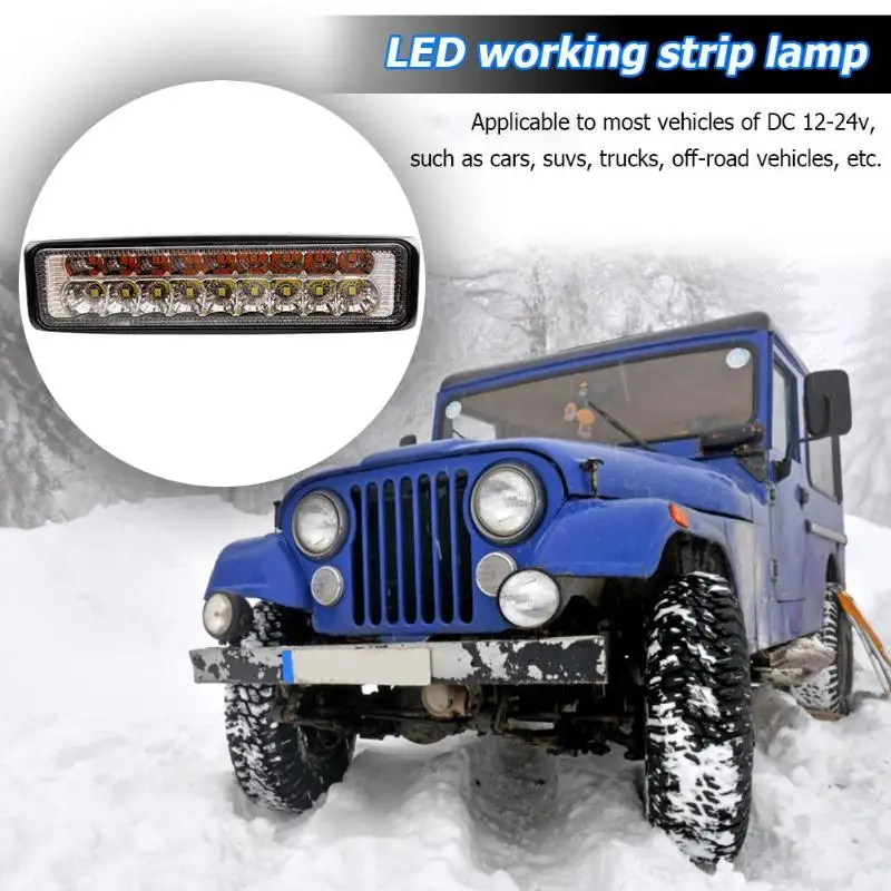 18LED рабочий светильник 18 Вт 3030 1080LM двухцветная ультра высокая яркость низкая