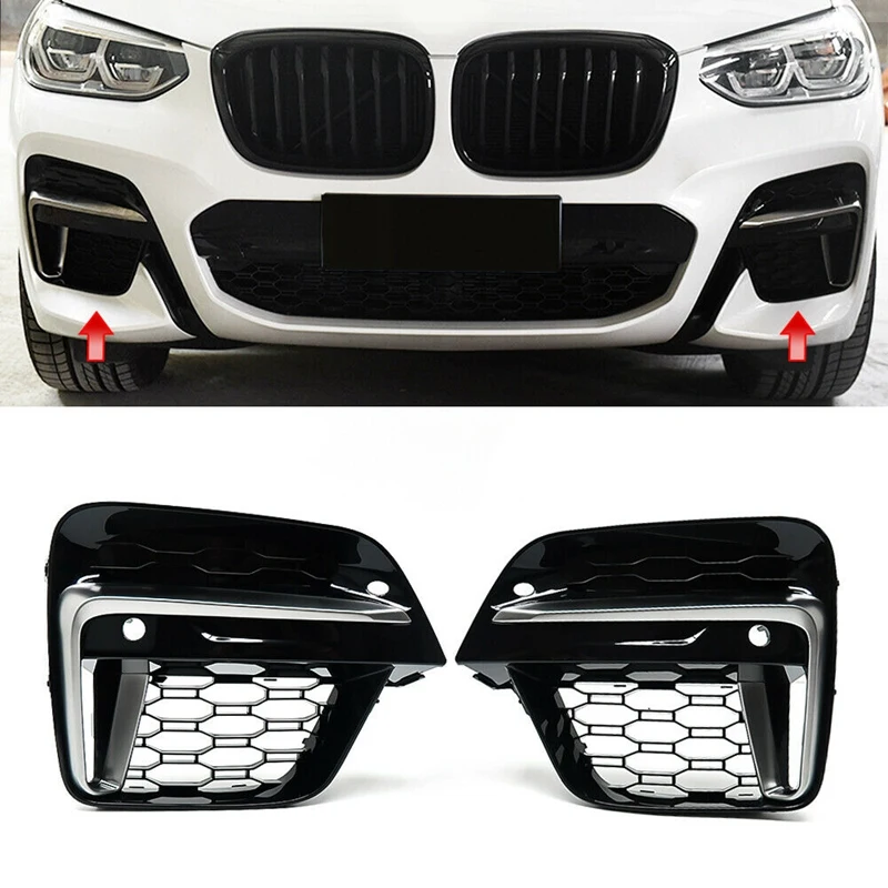 

Автомобильная передняя противотуманная фасветильник рама крышка решетка накладки для-BMW X3 X4 G01 G02 2018-2020