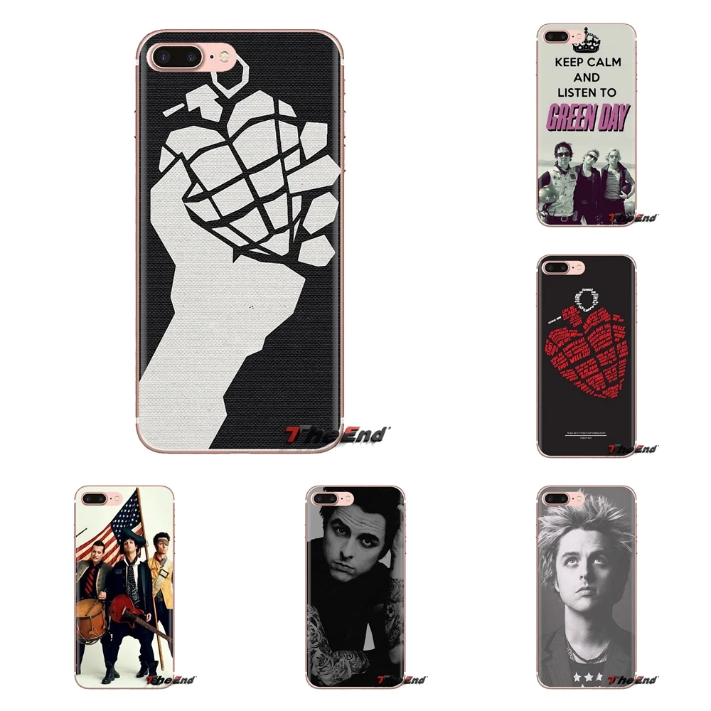 For Samsung Galaxy S3 S4 S5 Mini S6 S7 Edge S8 S9 S10 Plus Note 3 4 5 8 9 Silicone Phone Case Coldplay Green Day Rock Billie Joe |