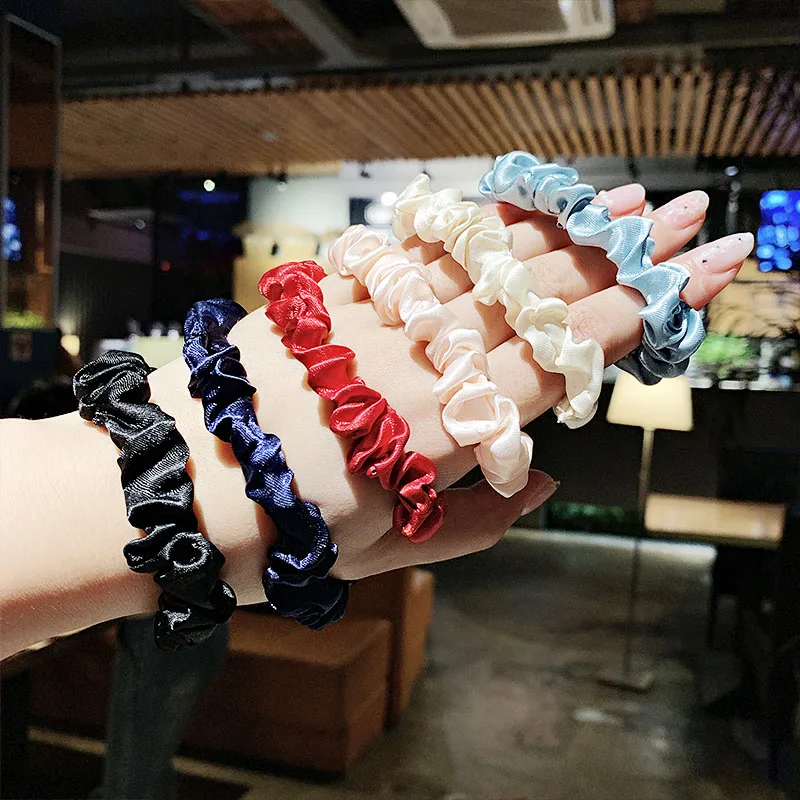 Женская элегантная эластичная резинка для волос с цветочным принтом 4/6 шт./компл.