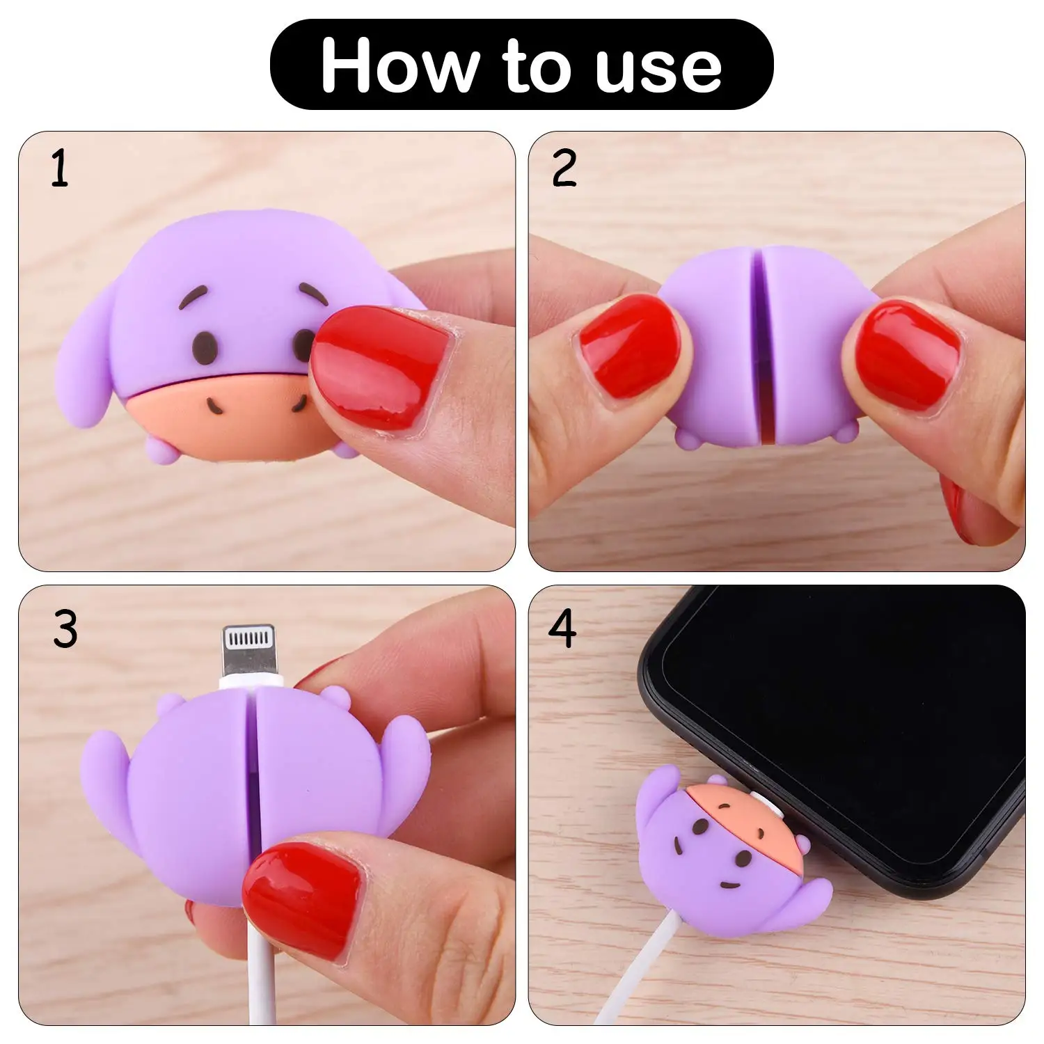 

Animal Cable Protectors for iPhone/iPad Charger Cable Saver Cable Wire Protector,Phone Accessory Protect Charger Cable