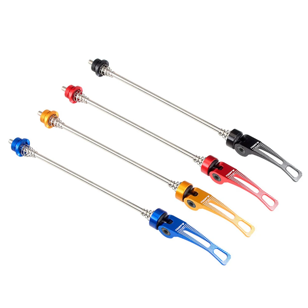 

145/185mm Bicycle Wheel Hub Skewers Front Rear Quick Release Axis Skewers Bike Clip Lever for Mountain Road Bikes Accessories