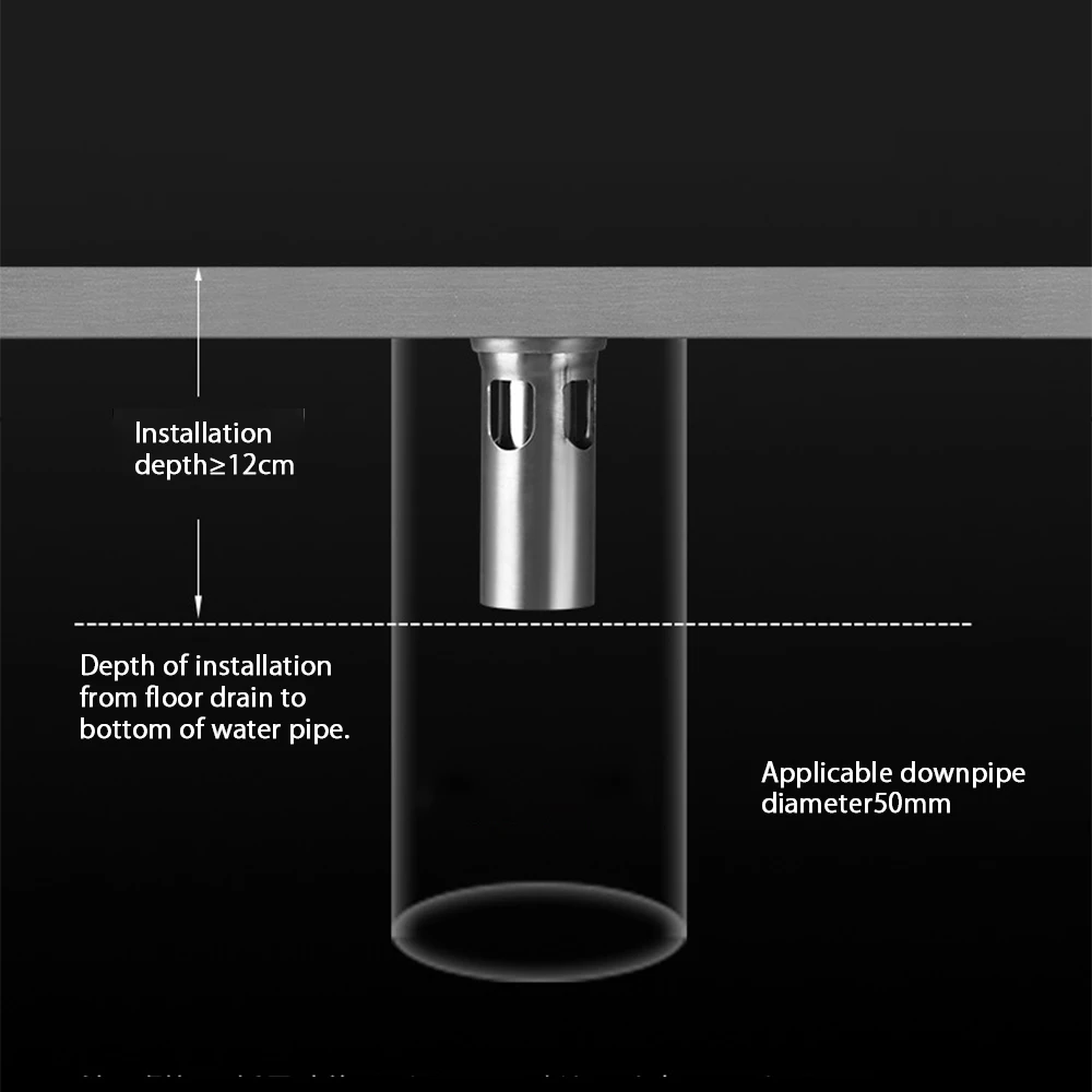 20 100cm invisible side outlet floor drain silver stainless steel bathroom shower drainage rectanle waste drain strainer free global shipping