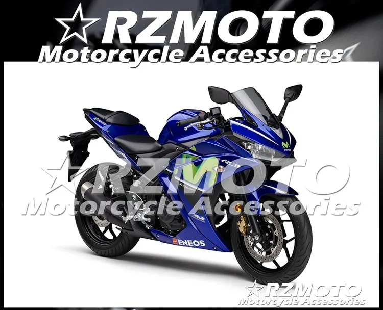 

New ABS Motorcycle Complete Fairings kit Fit for YAMAHA YZF R3 R25 2015 2016 2017 15 16 17 Bodywork set Custom Free blue nice