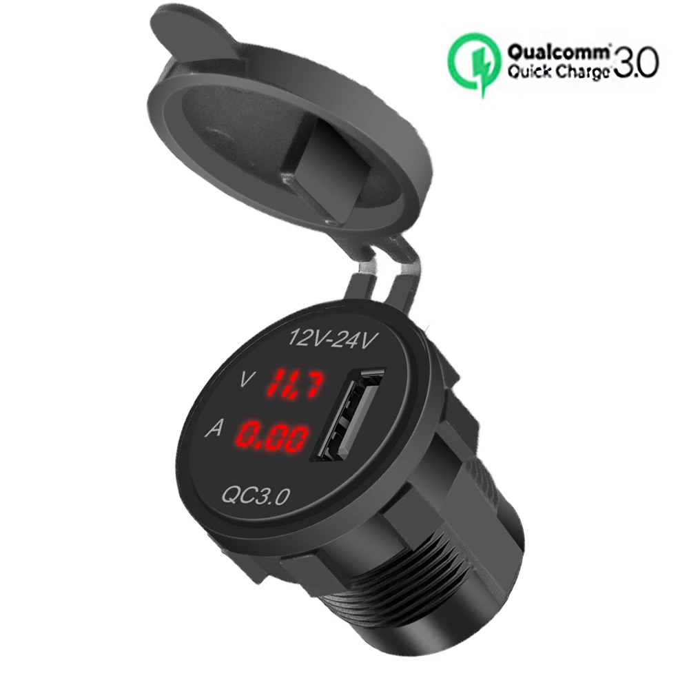 QC 3 0 USB разъем питания быстрое зарядное устройство для телефона адаптер цифровой