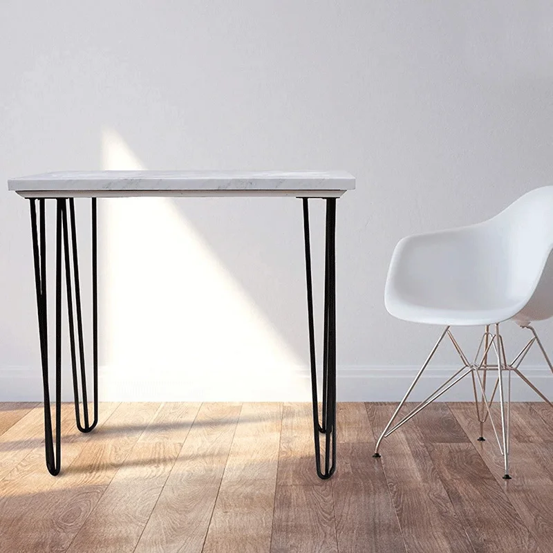 4 шт 12 дюймов шпилька мебель ножки с резиновыми напольными протекторами для