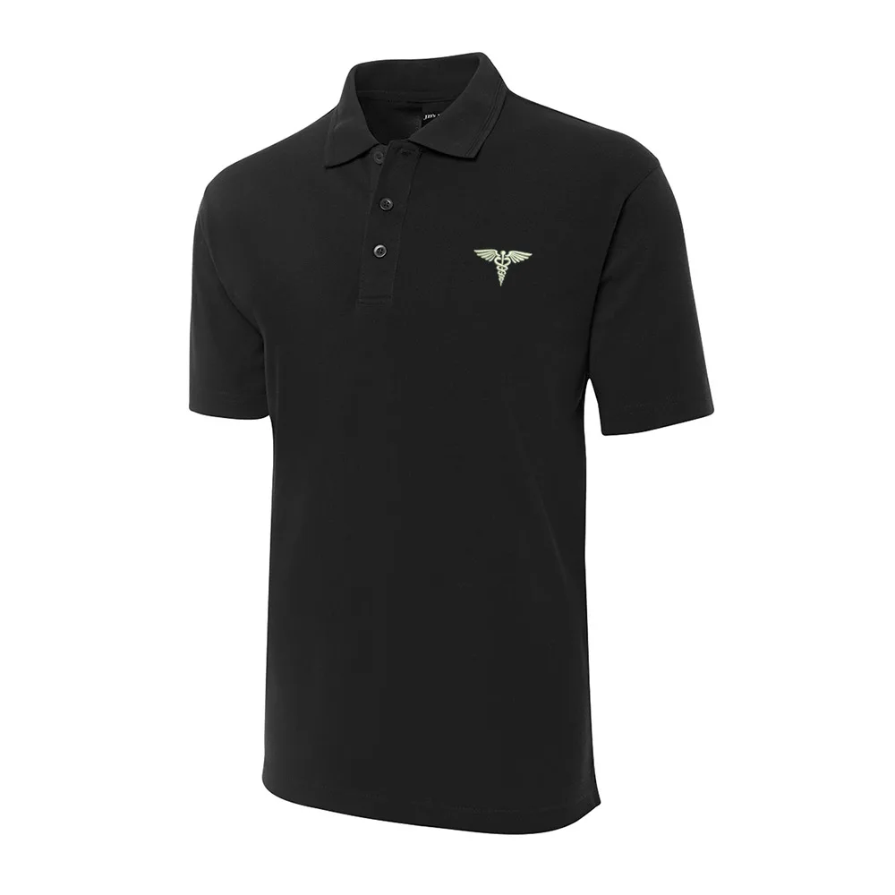 

Medical Symbol Embroidery Shrot Sleeve Polo Shirts Embroidered Men's Shirts