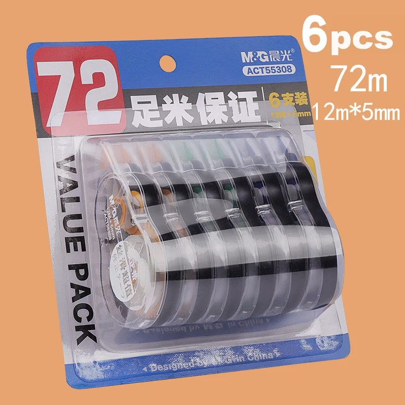 M & G 72M/180M коррекционная лента корректор для школы ученик ошибка ручка Офис белый