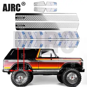 Боковая юбка, металлический значок, отделка, полоса для Traxxas TRX-4 Bronco 82046-4, Предотвращение царапин