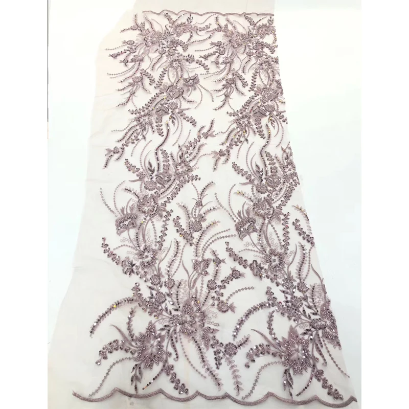 

Sequins Lace Fabric Exquisite Design Beautiful Embroidery Crochet Lace Organza Mesh Graceful For Daily Dress Elegant