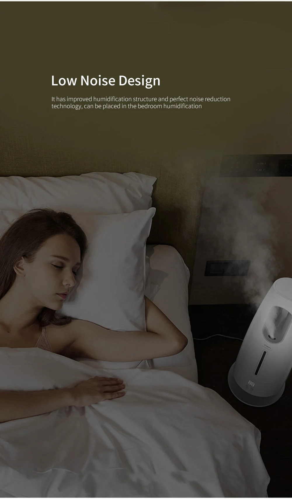 Xiaomi Home Deerma увлажнитель воздуха тумана с сенсорным экраном 4l масляный диффузор для очистки воздуха с кондиционированным воздухом офисный домашний