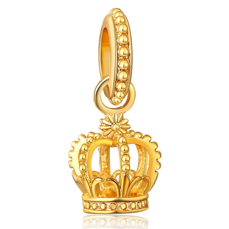 Женский браслет и ожерелье из серебра 925 пробы с подвеской в виде короны |