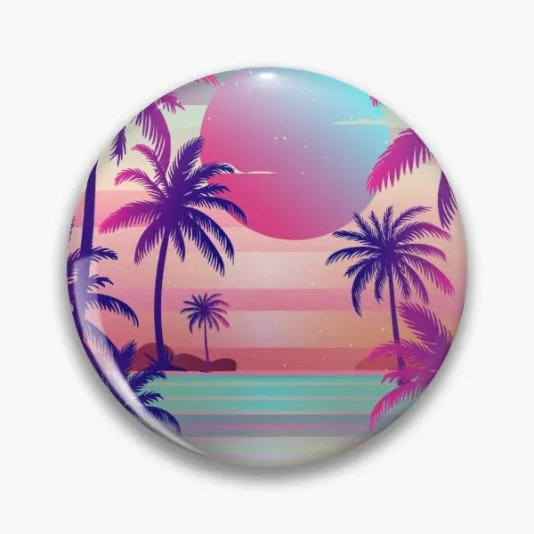 

Закат пальмы эстетика вапорайзер мягкая пуговица заколка Декор Креативная одежда модная брошь милое ювелирное изделие забавная шляпа мета...