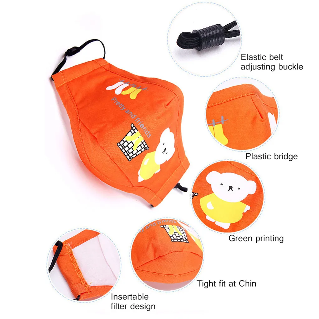 40 # детская 1 шт. маска многоразовая Пылезащитная Крышка для рта PM2.5 моющаяся