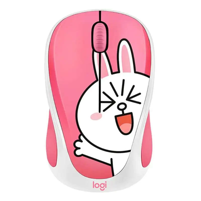 Беспроводная мышь logitech LINE FRIENDS 2 4 ГГц мини-мультипликационный usb-приемник