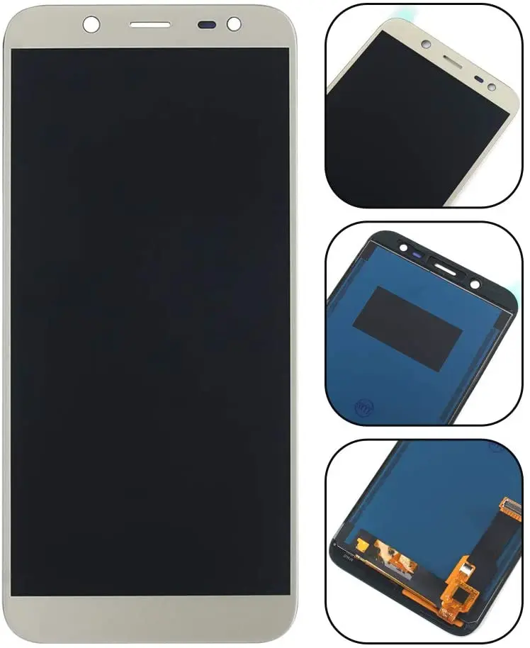 

Replacement for Samsung Galaxy J6 J600 2018 LCD Display Touch Screen Digitizer Assembly with A Set of Tools(Gold)