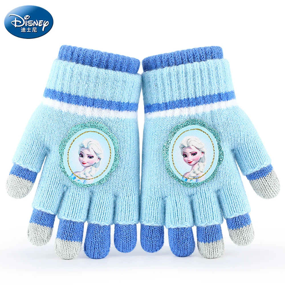 

Disney Winter Girls Frozen Children Cartoon Knitted Thick Candy Outdoor Kids Christmas Gift Comfortable Sweety Baby Keep Warm
