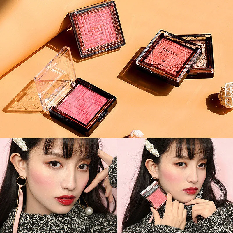 

Румяна для щек, легко румяна, макияж, не липкий, осветляющая, тонкая шелковистая пудра, женская косметика MH88