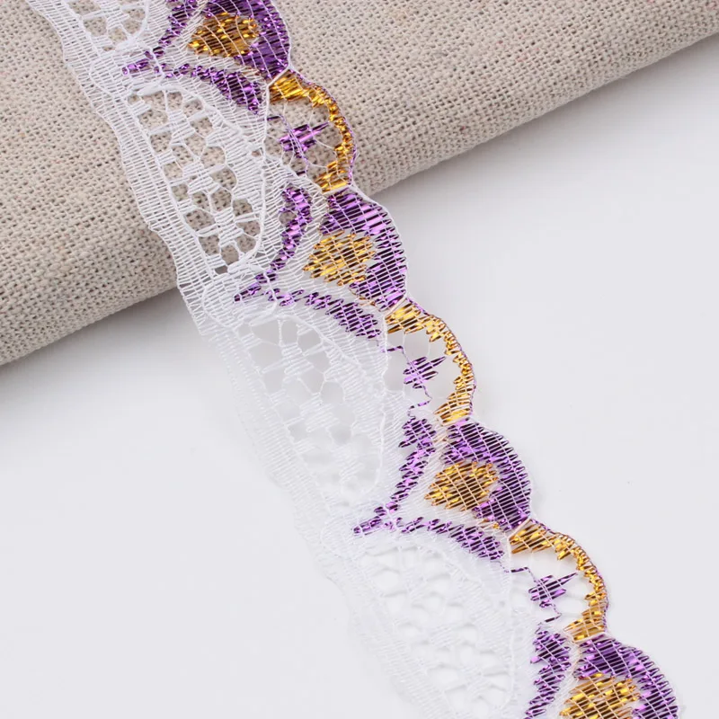 10 ярдов 3 см Цветочная кружевная отделка лента для рукоделия ткань шитья ручной