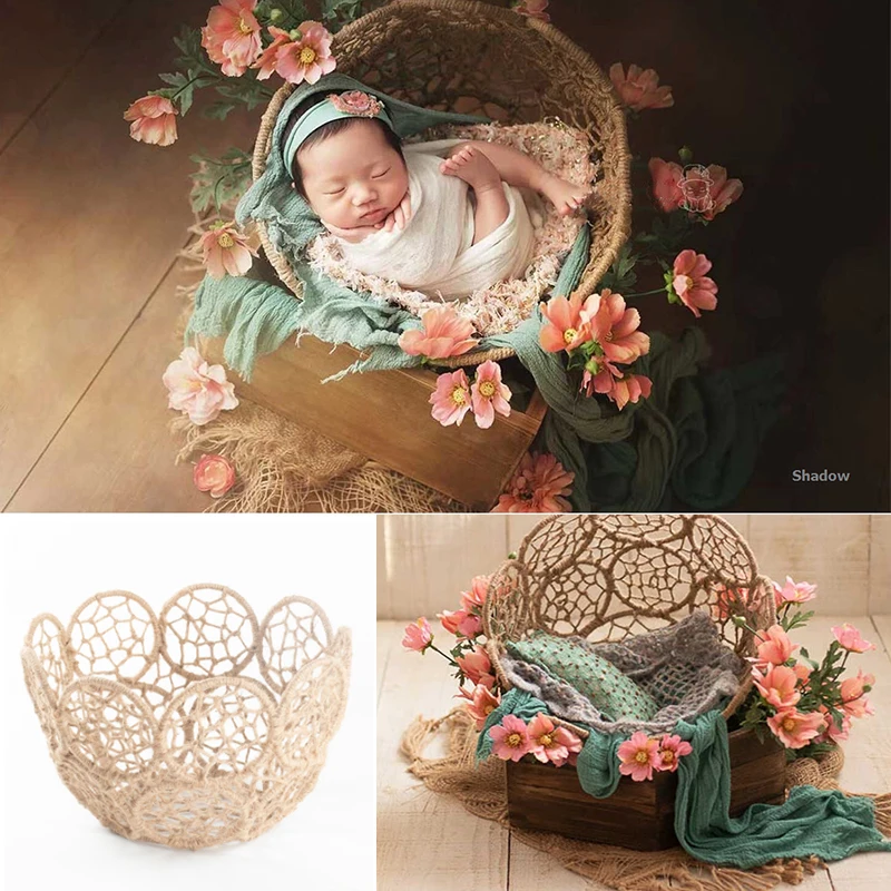 Fantasyland Newborn Photography Props Iron Basket Frame Accessories Infant Toddler Studio Shooting Baby Photo Props Boy And Girl