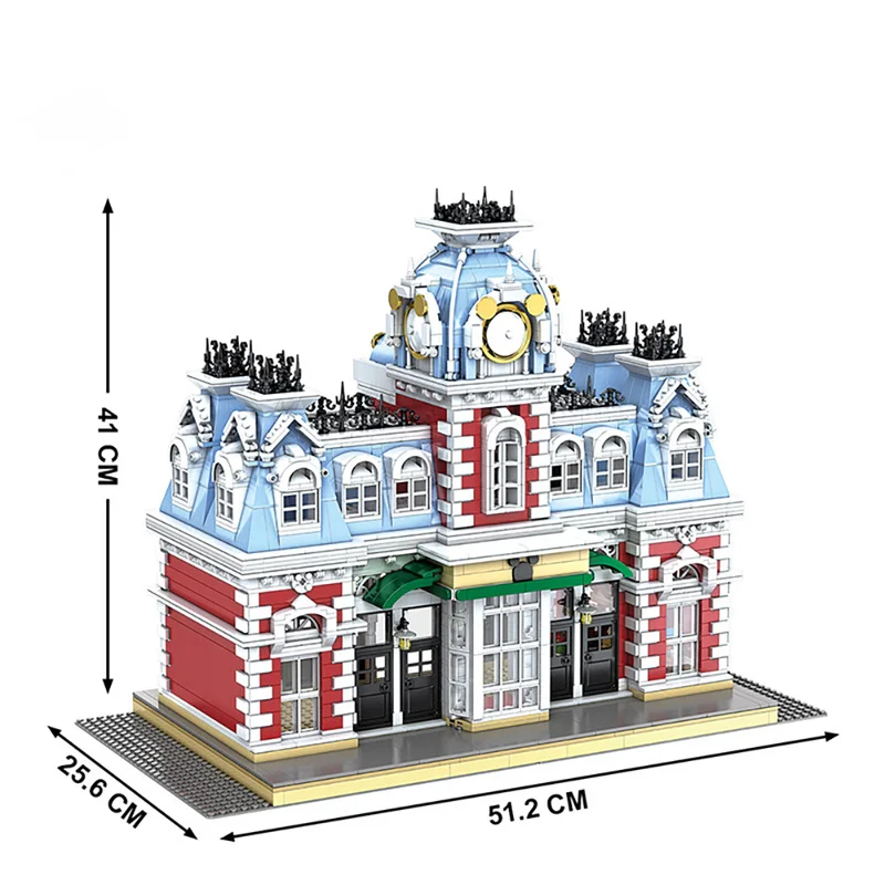 

3132 PCS Creator City Street MKingLand The Station of The Creamland Building Blocks Bricks Model Toys Kids Christmas Gifts