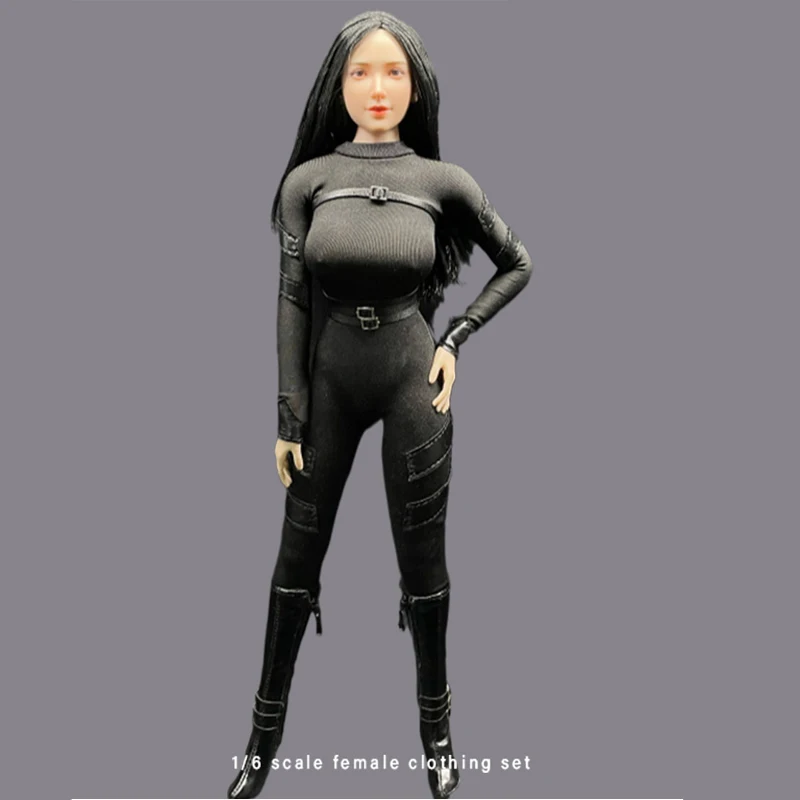 

In Stock 1/6 Female Agent Combat Stealth Suit One-piece for Movable Women Soldier Body for 12" Action Figure DIY
