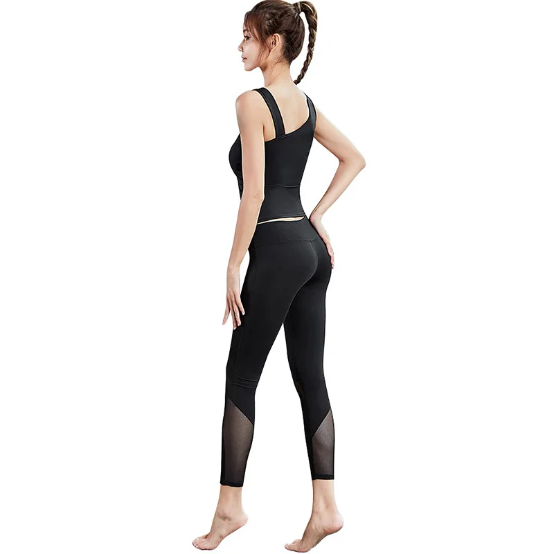 

workout set sport leggings and top set 2pcs yoga outfits for women sportswear athletic clothes gym sets running new arrival 2021