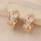 RLOPAY Модные полые серьги-кольца для женщин золотого цвета серьги Роскошные ювелирные изделия для свадьбы юбилей подарок аксессуары