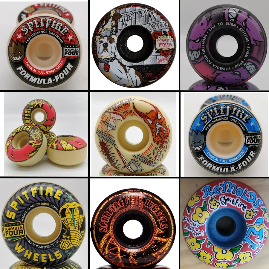 

original Spitfire skateboard wheels 52mm 101duro 53mm 54mm 99duro skateboard wheel for skateboard