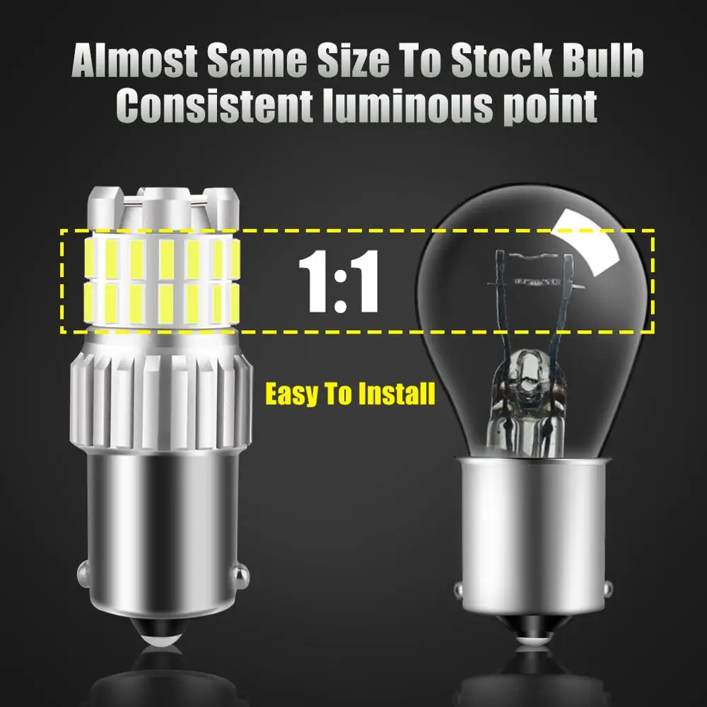 1 шт. P21W светодиодный 1156 BA15S лампы BAU15S PY21W 1157 BAY15D P21/5 Вт 21/5 T20 7443 T25 3157 Автомобильная