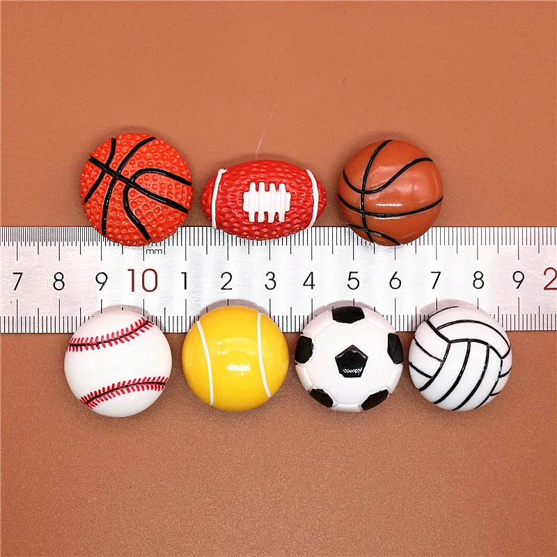 Resin Shoe Buckle Accessories Football Basketball Rugby Tennis Baseball Shoe Decoration Jibz for Croc Charms Bracelets Kids Gift