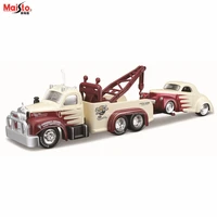 maisto 164 1953 mack b 61 tow truck 1941 willys design elite transport die casting car model collection gift toy