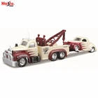 Литьевая модель автомобиля Maisto 1:64, 1953 Mack B-61, эвакуатор 1941 Willys Design elite, коллекционная игрушка в подарок