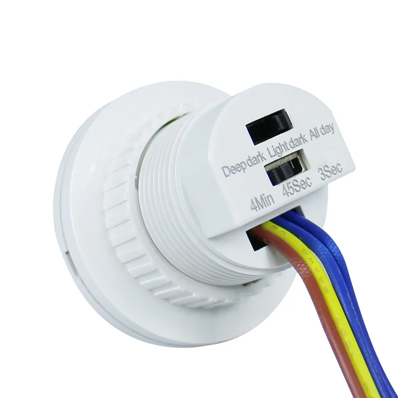 40mm PIR Infrared Lamp Lighting Detector LED Delay Switch For Home Motion Time Ray Adjustable Mode Sensor | Обустройство дома