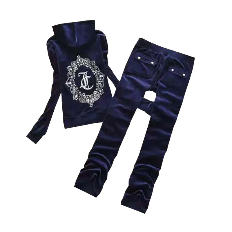 Женские брендовые бархатные спортивные костюмы на осень/зиму 2022 Велюровый