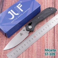 sitivien made real d2 st 109 ball bearing axisl micarta hunt kitchen survival outdoor edc tool utility folding camping knife