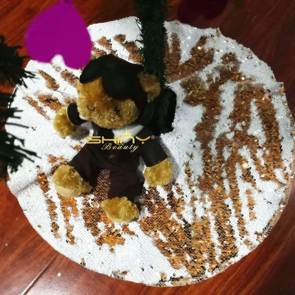 Юбки для рождественской елки 30 дюймов юбка рождественского декора золотая