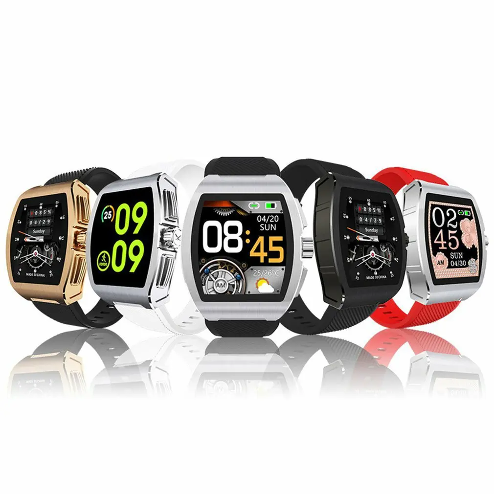 

Smart Watch Men Sports Watches Waterproof Silicone Strap Heart Rate Fitness Tracker Square Men Smartwatch Gift