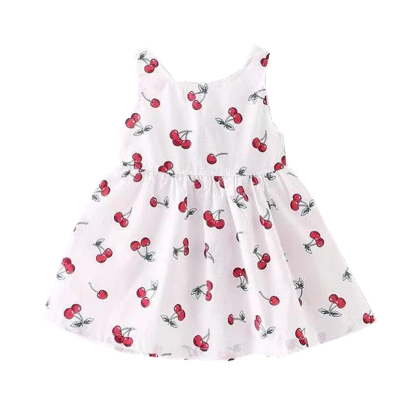 Summer Children Kids Girl Sleeveless Dress Teens Backless With Bowknot 4-12 Year Old Dresses Vestidos | Детская одежда и обувь