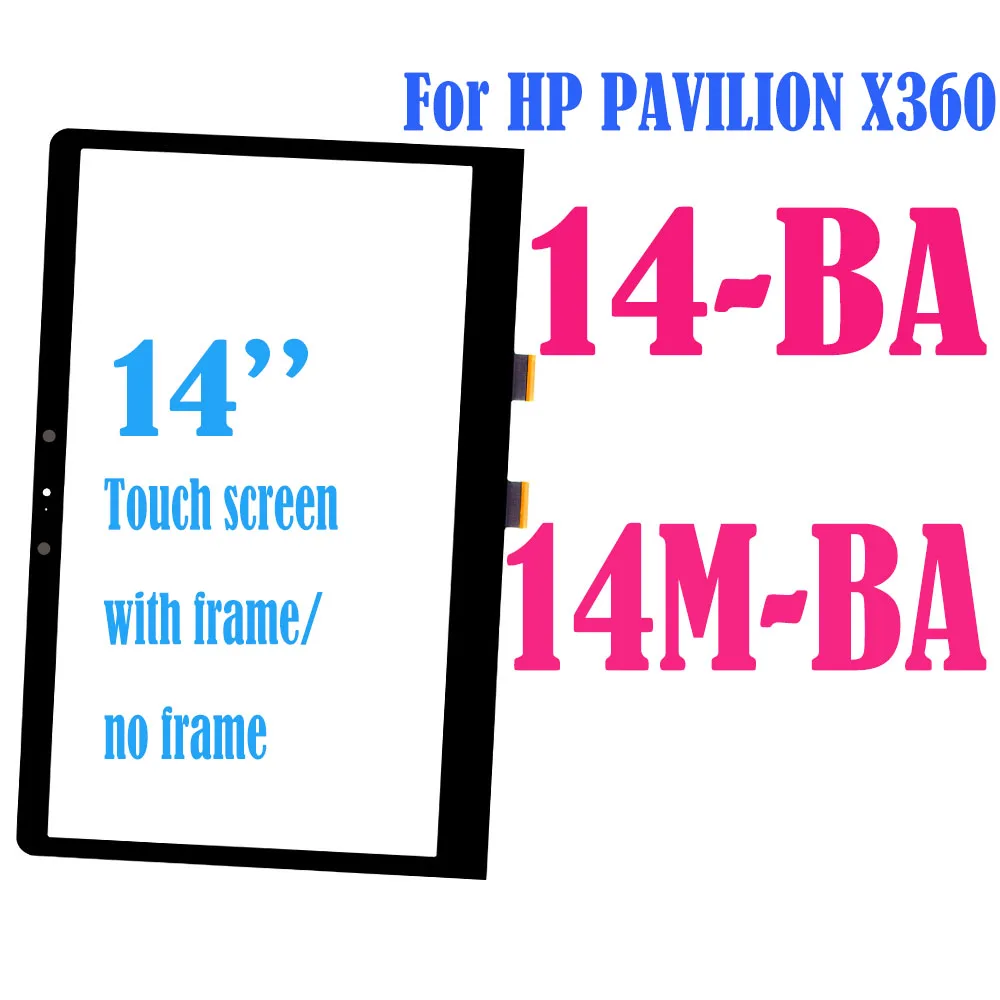 

14.0'' Touch Digitizer Screen for HP PAVILION X360 14M-BA 14-ba Series Touch Screen Panel not LCD 14-BA Glass Panel