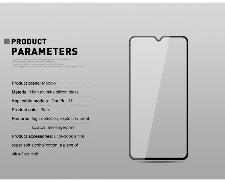 Закаленное стекло MOCOLO с полным покрытием для OnePlus 7T 6 6T 3T 5 5T One Plus 7T защита экрана OnePlus 7 7T Pro изогнутое стекло