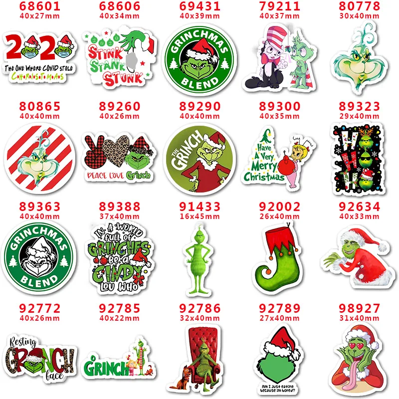 

Принадлежности для рукоделия, аксессуары для шитья, мультяшная Рождественская печатная плоская смола, форма, 10 шт. PR-68601