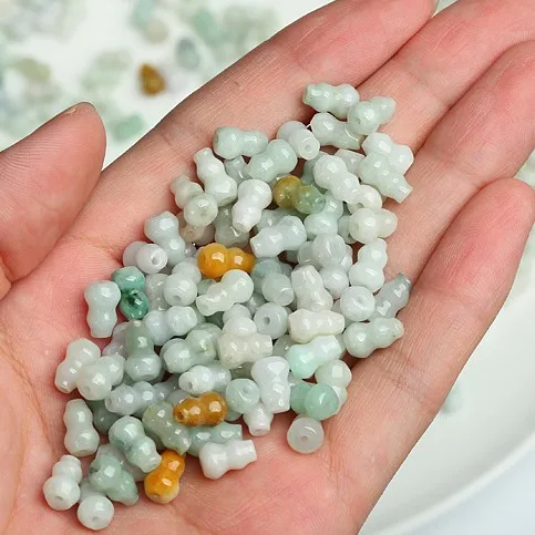 10 шт. натуральный нефрит изумрудная тыква 12 мм бусины аксессуары DIY браслет Шарм