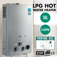 16l gas propane gas hot water storage water heater wshower head stainless steel propane on demand gas water heat