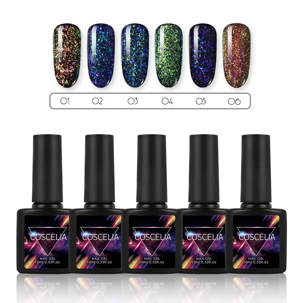 GEL SET D COSCELIA 10 мл набор гель-лаков для ногтей все для маникюра Набор для гель-лака инструменты для маникюра дизайн ногтей оранжевые палочки толкатель набор для ногтей - Цвет: GEL SET D