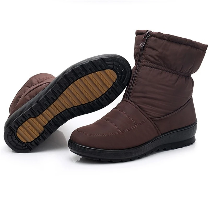 Зимние теплые плюшевые сапоги JIANBUDAN женские высококачественные Нескользящие из
