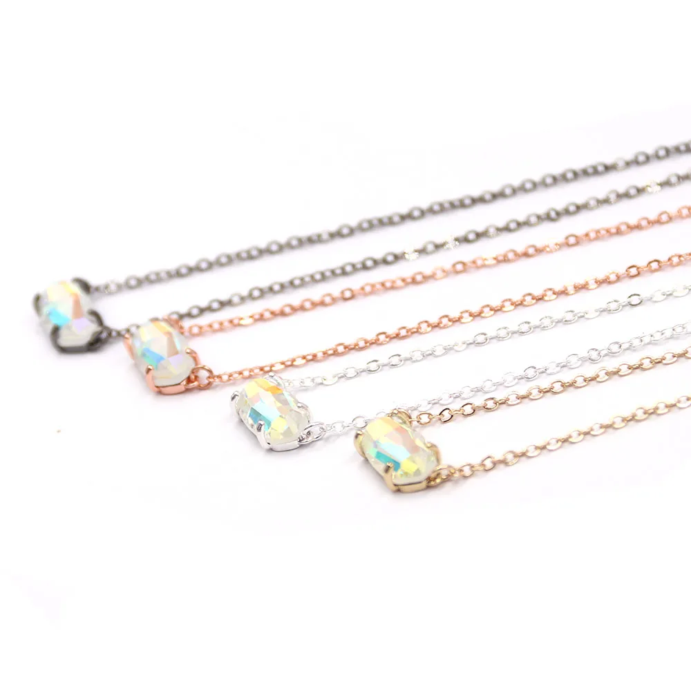 Модные маленькие стеклянные серьги капли AB для женщин|Серьги-подвески| |