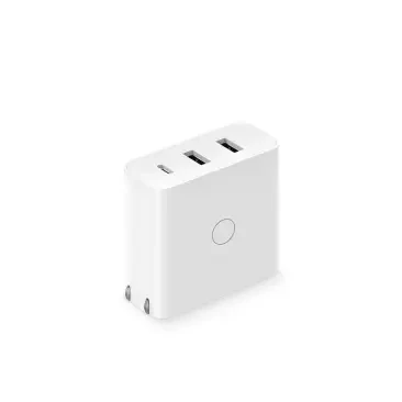 Xiaomi ZMI USB зарядное устройство 65 Вт 3 порта умный выход тип-c 45 Вт USB-A 20 Вт Световой индикатор с 1,5 м USB-C кабель для передачи данных