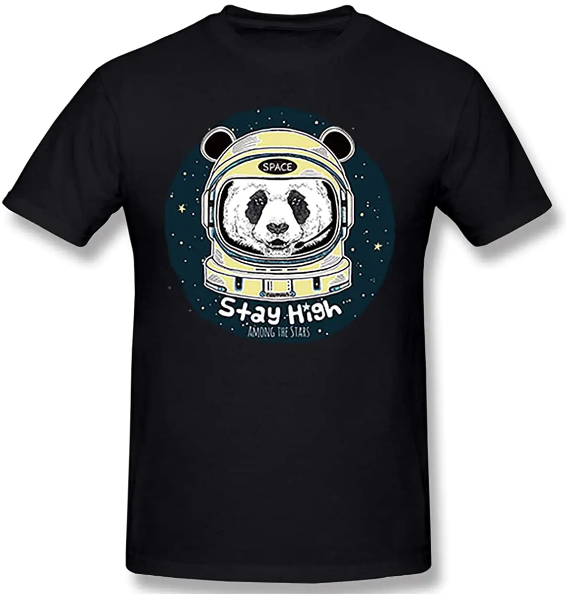 

Space Panda Funny Fashion Trend Leisure Men's Comfortable Black Wild Necessary for Men