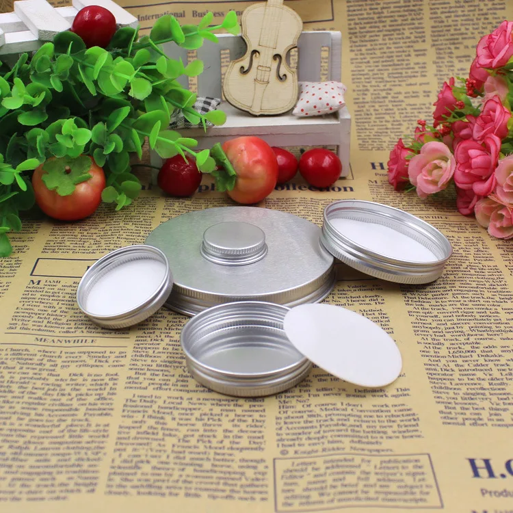 1 шт. многоразовые контейнеры пустая алюминиевая Серебряная коробка для